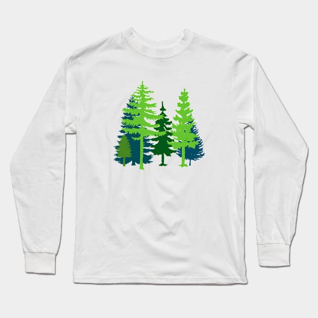 Trees Long Sleeve T-Shirt by PallKris